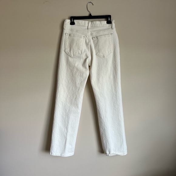 A&F • The 90s Baggy Jean Low Rise cream off white denim wide leg button fly 27/4 - Picture 6 of 8